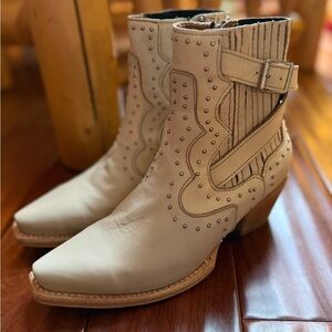 Freebird by Steven Cream Ankle Boots